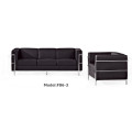 Moden Leather Office Reception Furniture Canapé Sectional Commercial (F86-3)